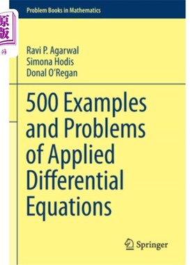 海外直订500 Examples and Problems of Applied Differential Equations 500个应用微分方程的例子和问题