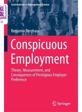 海外直订Conspicuous Employment 明显的就业