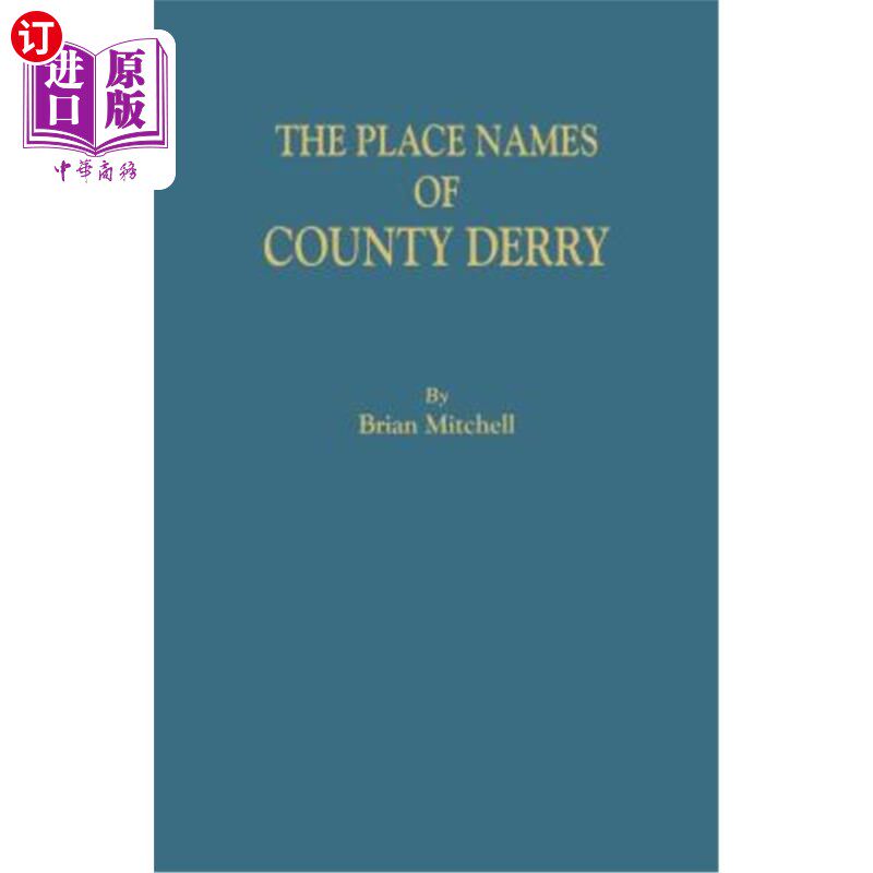 海外直订Place Names of County Derry 德里郡的地名