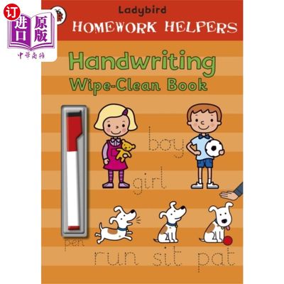 海外直订Ladybird Homework Helpers: Handwriting Wipe-Clea... 瓢虫家庭作业帮手:手写本