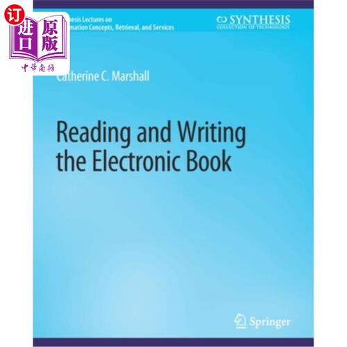 海外直订Reading and Writing the Electronic Book 阅读和写电子书