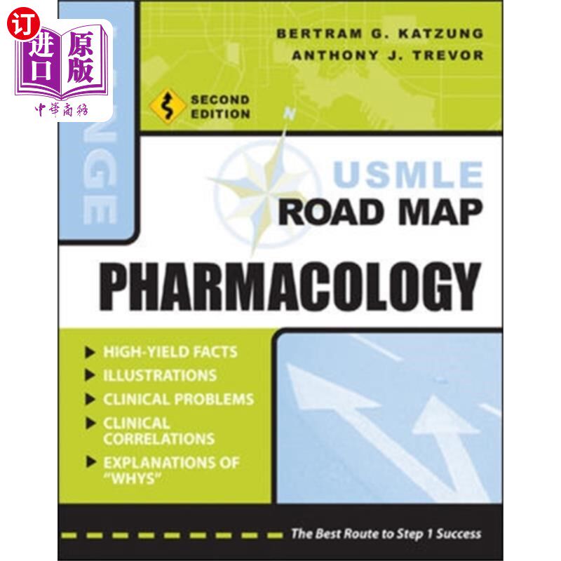 海外直订医药图书USMLE Road Map Pharmacology, Second Edition 《药理学道路图》第二版