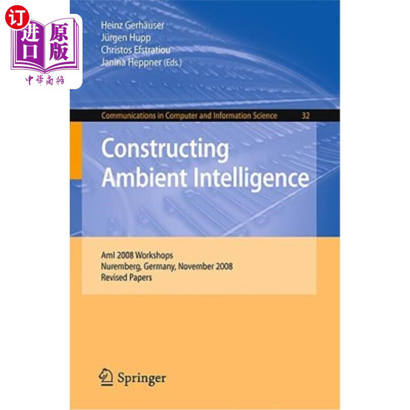 海外直订Constructing Ambient Intelligence 构建环境情报