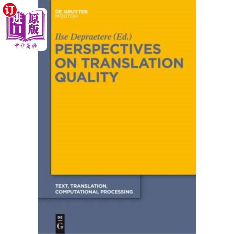 海外直订Perspectives on Translation Quality 论翻译质量