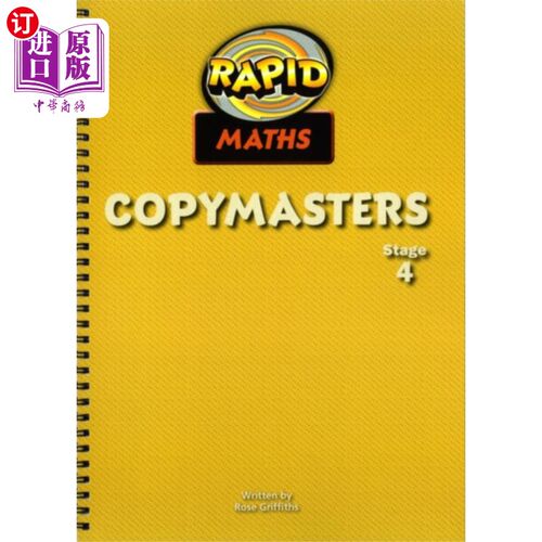 海外直订Rapid Maths: Stage 4 Photocopy Masters 快速数学:第四阶段影印大师