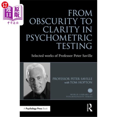 海外直订From Obscurity to Clarity in Psychometric Testing: Selected Works of Professor P 从模糊到清晰的心理测试:彼
