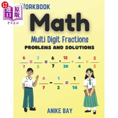 海外直订Math 1000 Multi Digit Fraction: Problems and Solutions 数学1000多位数分数:问题和解决方案