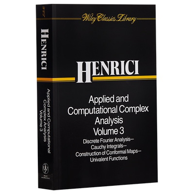 Applied And Computational Complex Analysis Volume Three 英文原版 应用和计算复杂分析 第三卷 Peter Henrici【中商原版?