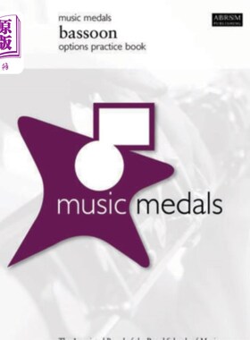 海外直订Music Medals Bassoon Options Practice Book 音乐奖章大管选项练习书