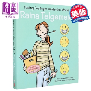 英文原版 传奇漫画家历程 中商原版 Telgemeier Raina Feelings Facing 图画小说 蕾娜塔吉迈尔内心世界 直面情感