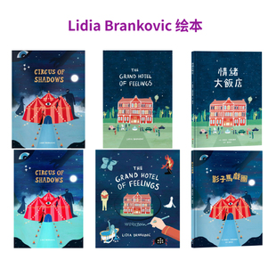 预售 Lidia Brankovic 绘本 原版童书 The Grand Hotel of Feelings Circus of Shadows 儿童情绪读物 图画故事【中商原版】