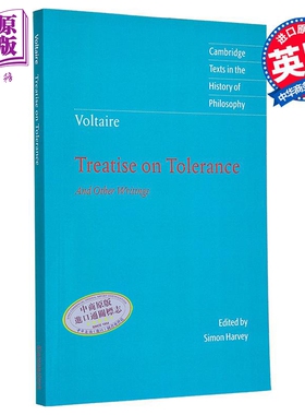 伏尔泰 论宽容 Voltaire Treatise on Tolerance 英文原版 Voltaire 剑桥政治思想史经典文本丛书 哲学【中商原版】