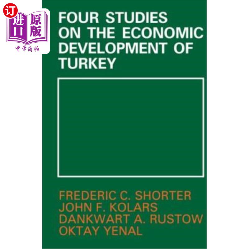 海外直订Four Studies on the Economic Development of Turkey 土耳其经济发展四论