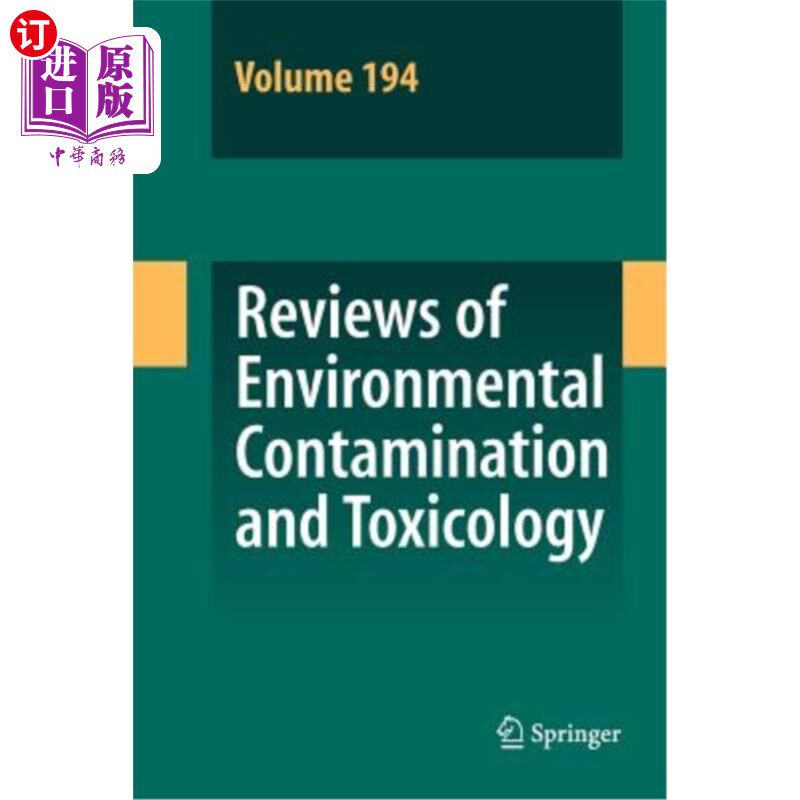 海外直订Reviews of Environmental Contamination and Toxicology 194 环境污染与毒理学综述
