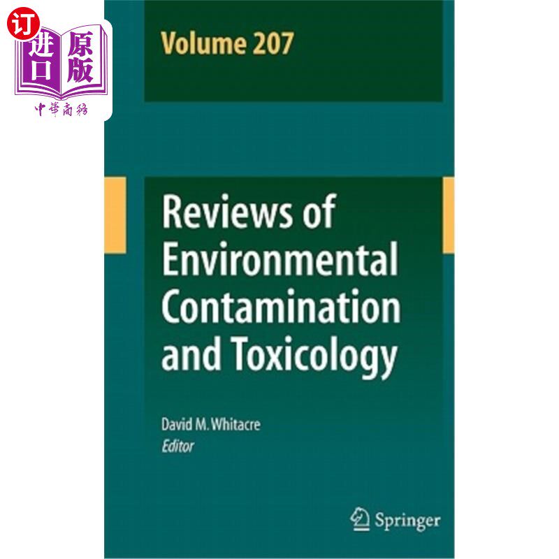 海外直订Reviews of Environmental Contamination and Toxicology Volume 207 环境污染与毒理学综述207卷