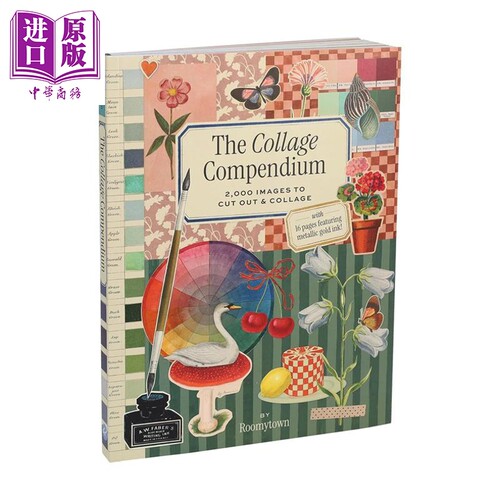 拼贴画大全 2000张图片可供剪贴拼贴 The Collage Compendium 2000 Images to Cut Out Collage 英文原版 Roomytown【中商原?