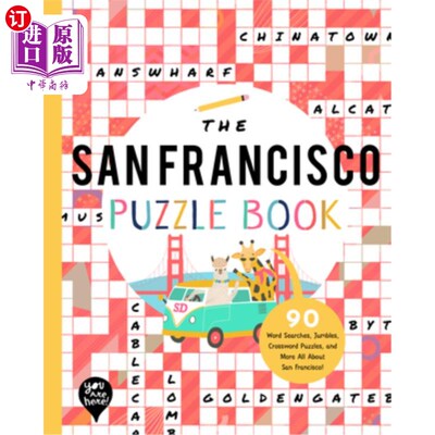 海外直订The San Francisco Puzzle Book: 90 Word Searches, Jumbles, Crossword Puzzles, and 旧金山字谜书:90词