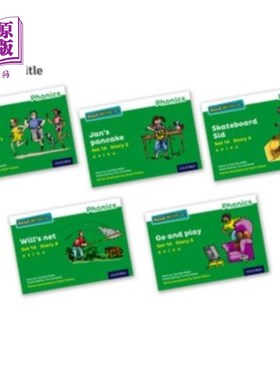 海外直订Read Write Inc. Phonics: Green Set 1A Storybooks... Read Write公司自然拼读:绿色1A故事书一套50本