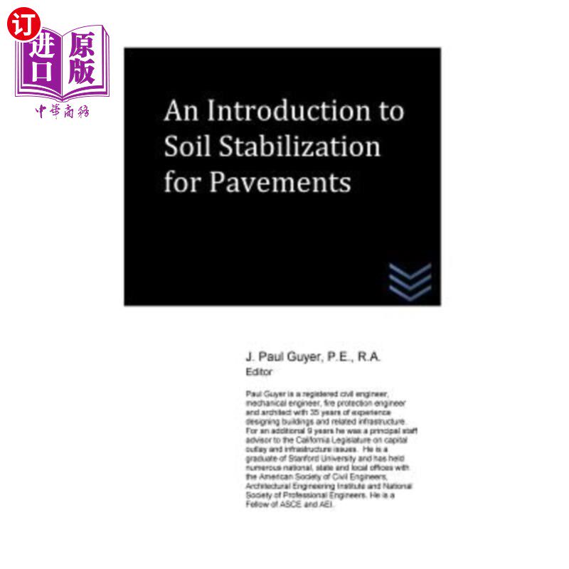 海外直订An Introduction to Soil Stabilization for Pavements 路面土壤稳定技术导论