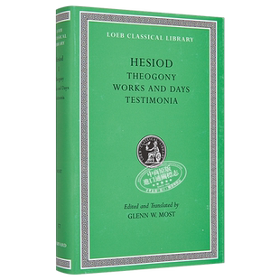 赫西俄德 神谱 洛布古典丛书 原文希英对照版 Theogony Works and Days Testimonia 英文原版 Hesiod【中商原版】