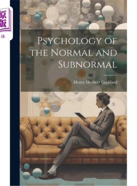 海外直订医药图书Psychology of the Normal and Subnormal 正常与次正常心理学