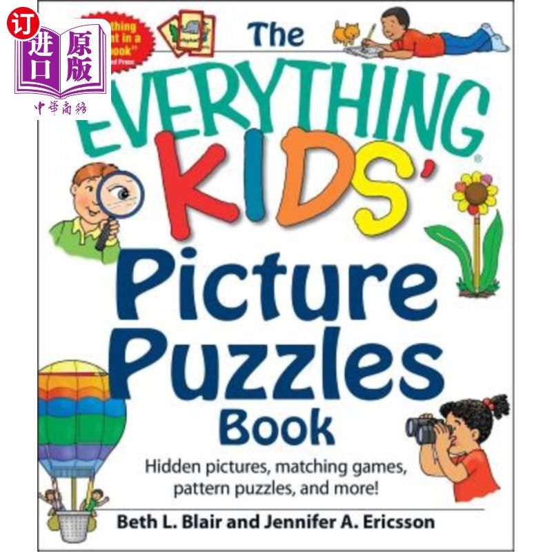 海外直订The Everything Kids' Picture Puzzles Book