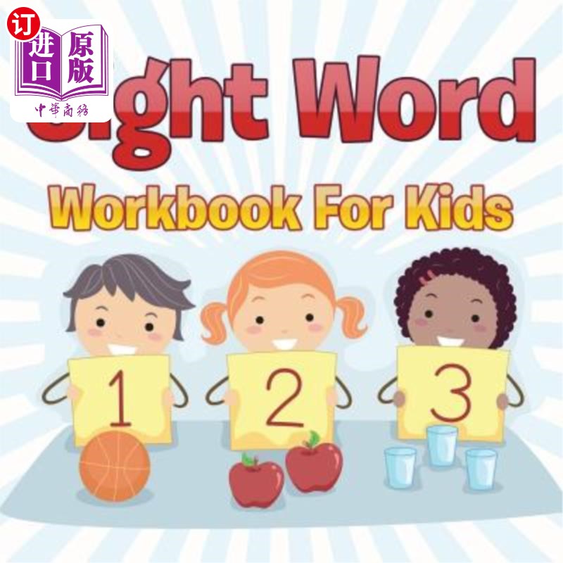 海外直订Sight Word Workbook For Kids 儿童视力单词练习册