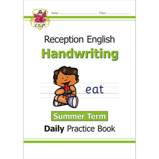 英国原版CGP教辅 新的手写日常练习书 幼儿园夏季学期New Handwriting Daily Practice Book Reception Summer Term【中商原版】