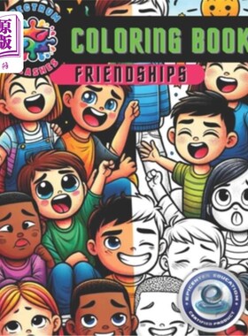 海外直订Spectrum Splashes Coloring Book: Friendships Edition 光谱飞溅着色书：友谊版