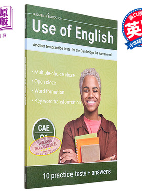 预售 Use of English Another ten practice tests Cambridge C1 Advanced 2023 英语运用剑桥CAE考试C1级模拟练习测试【中商原版?