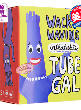 现货 扭扭怪 紫色 可跳舞迷你摆件 Wacky Waving Inflatable Tube Gal  Rp Minis Sam Stall 英文原版【中商原版】
