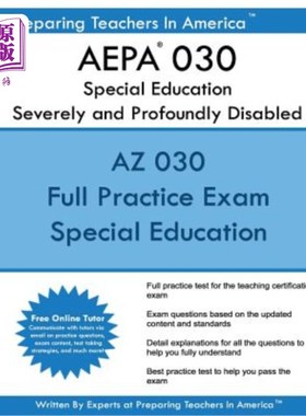 海外直订AEPA 030 Special Education: Severely and Profoundly Disabled: AEPA 030 Arizona E AEPA 030特殊