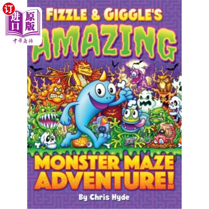 海外直订Fizzle& Giggle's Amazing Monster Maze Adventure! Fizzle& Giggle的惊人的怪物迷宫冒险!