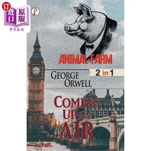 海外直订Animal Farm & Coming up the Air (2 in 1) Combo 动物庄园和空中来(2合1)组合
