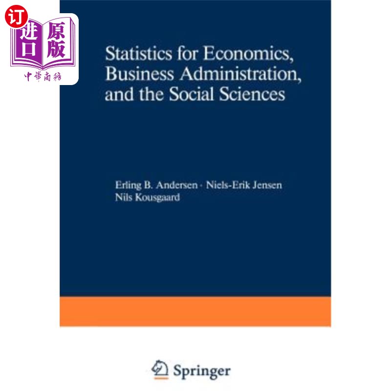 海外直订Statistics for Economics, Business Administration, and the Social Sciences 经济学、工商管理和社会科学的统计学