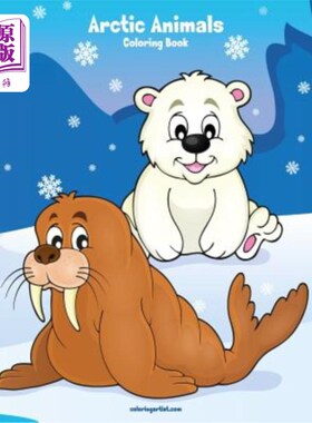 海外直订Arctic Animals Coloring Book 1