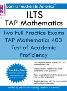 海外直订Ilts - Tap Mathematics: Test of Academic Proficiency - Illinois Licensure Testin Ilts-Tap数学