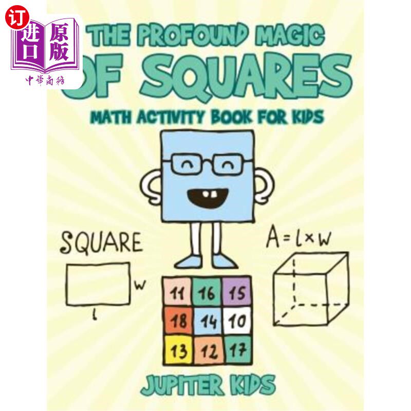 海外直订The Profound Magic of Squares - Math Activity Book for Kids 方格的深奥魔力-儿童数学活动书