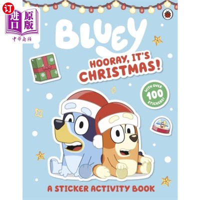海外直订Bluey: Hooray It's Christmas Sticker Activity Bluey:万岁，这是圣诞贴纸活动