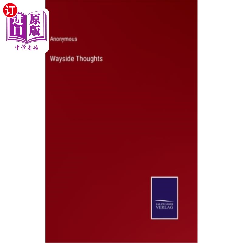 海外直订Wayside Thoughts 路旁的想法