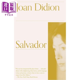 预售 琼狄迪恩 萨尔瓦多 英文原版 Salvador Joan Didion 琼狄迪恩作品集琼狄迪恩书琼狄迪恩原版