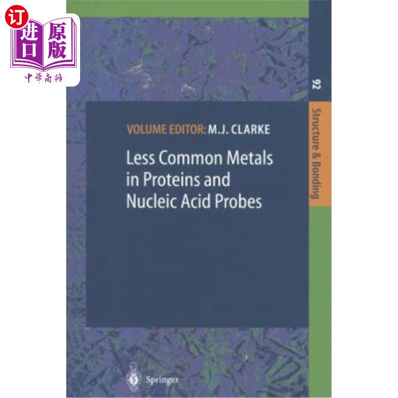 海外直订Less Common Metals in Proteins and Nucleic Acid Probes 蛋白质和核酸探针中不常见的金属