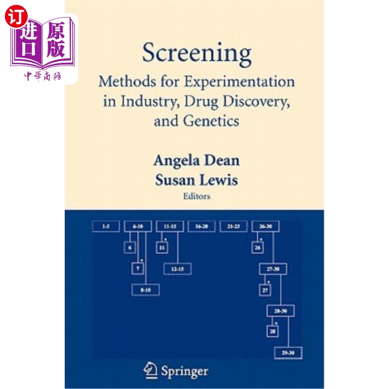 海外直订Screening: Methods for Experimentation in Industry, Drug Discovery, and Genetics 筛选：工业实验、药物发现和