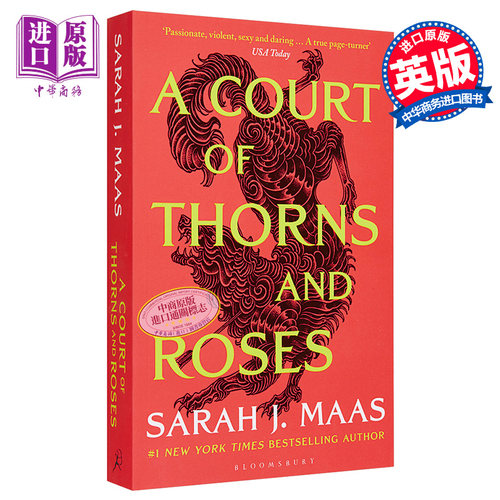 荆棘与玫瑰法庭英文原版仙灵王庭纪1 荆棘与玫瑰的法庭 A Court of Thorns and Roses Sarah J. Maas 浪漫奇幻小说英文版