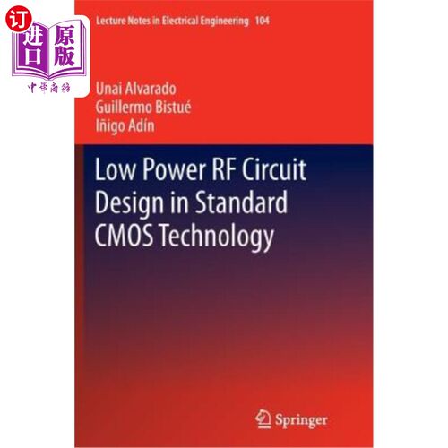 海外直订Low Power RF Circuit Design in Standard CMOS Technology 标准CMOS工艺中的低功耗射频电路设计
