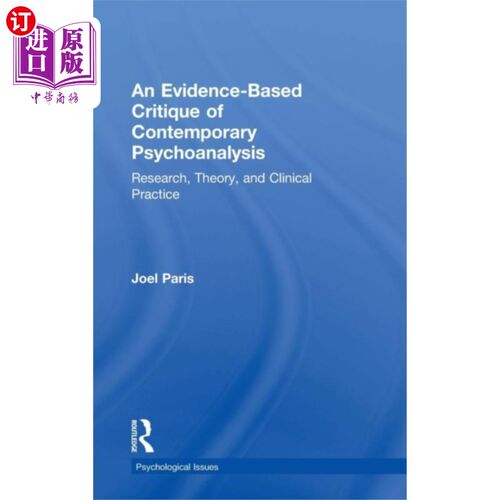 海外直订Evidence-Based Critique of Contemporary Psychoan... 当代精神分析的循证批判