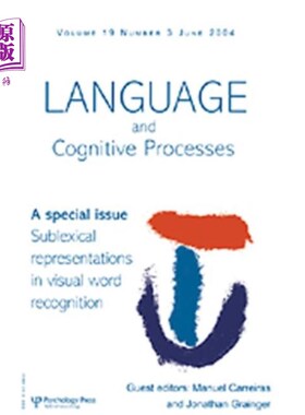 海外直订Sublexical Representations in Visual Word Recogn... 视觉词识别中的亚词汇表征