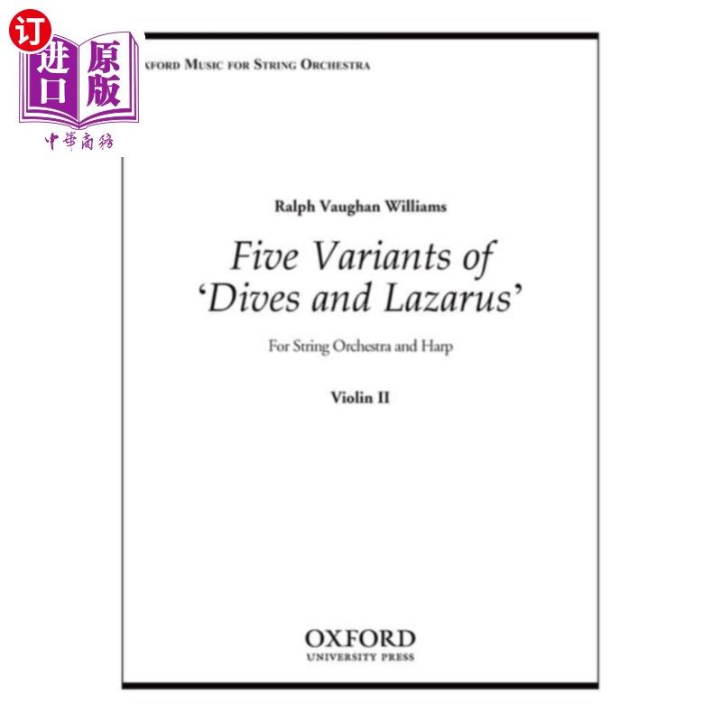 海外直订Five Variants on 'Dives and Lazarus' 《潜水与拉撒路》的五个变体