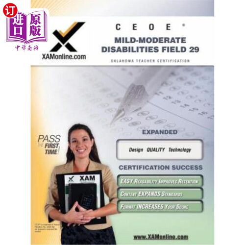 海外直订Ceoe Osat Mild-Moderate Disabilities 029 Teacher Certification Test Prep Study G CEOE OSAT中