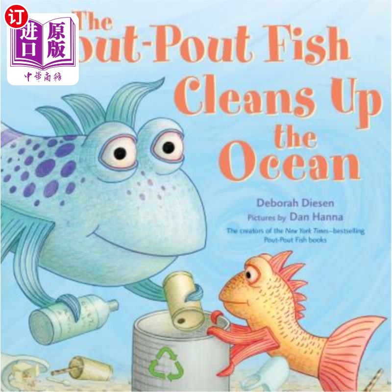 海外直订The Pout-Pout Fish Cleans Up the Ocean